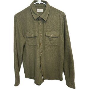 Marine Layer Men’s Green Overshirt Size Small Long Sleeve